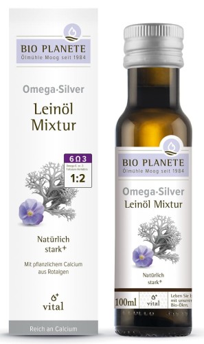 31283OMEGA SILVER - MIESZANKA Z OLEJEM LNIANYM (ALGI MORSKIE) BIO 100 ml - BIO PLANETE-1