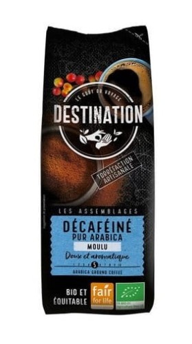 31304KAWA MIELONA BEZKOFEINOWA ARABICA 100 % FAIR FOR LIFE BIO 250 g - DESTINATION-1