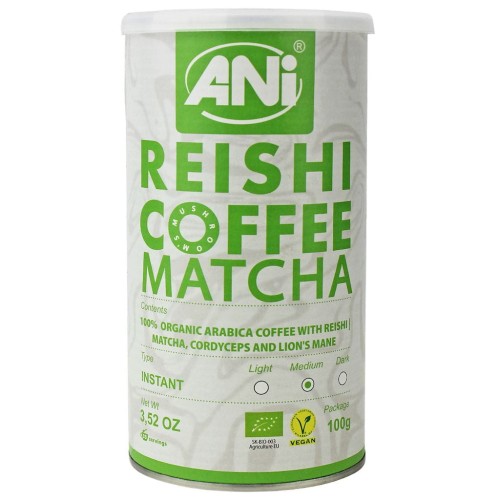31305KAWA ROZPUSZCZALNA ARABICA Z REISHI I MATCHĄ BIO 100 g - ANI-1