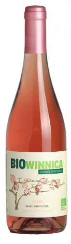 31308WINO RÓŻOWE PÓŁWYTRAWNE CUVÉE BIO 750 ml - WINNICE PRADOLINY (BIOWINNICA)-1