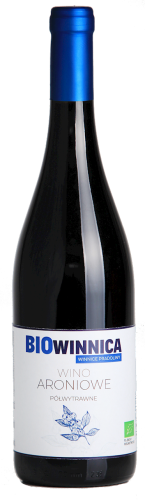 31311WINO ARONIOWE PÓŁWYTRAWNE BIO 750 ml - WINNICE PRADOLINY (BIOWINNICA)-1