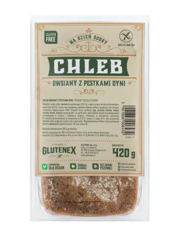 31315CHLEB OWSIANY Z PESTKAMI DYNI BEZGLUTENOWY 420 g - GLUTENEX-1