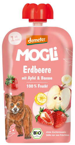 31390MUS JABŁKO - BANAN - TRUSKAWKA BEZ DODATKU CUKRÓW OD 1 ROKU DEMETER BIO 100 g - MOGLI-1