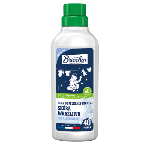 31402PŁYN DO ZMIĘKCZANIA TKANIN DLA SKÓRY WRAŻLIWEJ 750 ml (40 PRAŃ) - BRIOCHIN-1