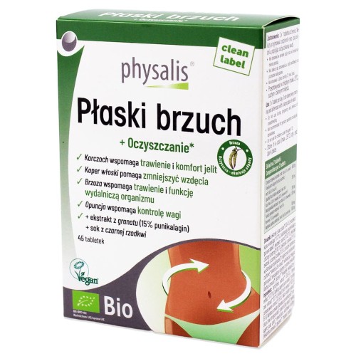 31478TABLETKI NA PŁASKI BRZUCH BIO 45 szt. - PHYSALIS-1