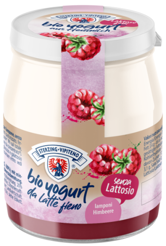 31529JOGURT MALINOWY Z MLEKA SIENNEGO BEZGLUTENOWY BIO 150 g (SŁOIK) - STERZING-VIPITENO-1
