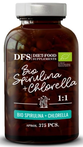 31546CHLORELLA + SPIRULINA BIO 375 TABLETEK - DIET-FOOD-1