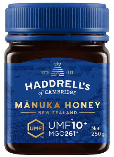 31556MIÓD MANUKA UMF 10+ MGO 261+ 250 g - HADDRELL'S OF CAMBRIDGE-1
