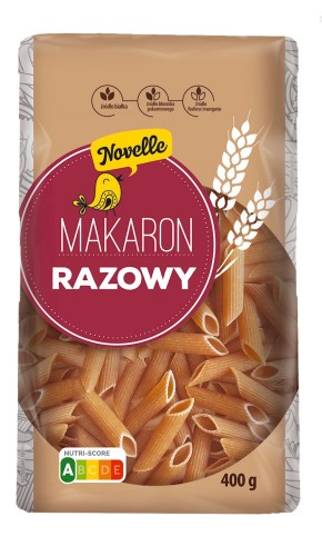 26240MAKARON (SEMOLINOWY RAZOWY) PENNE 400 g - NOVELLE-1