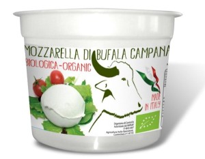 Mozzarella z mleka bawolego 1 kulka w kubeczku bio - biologica - 320g