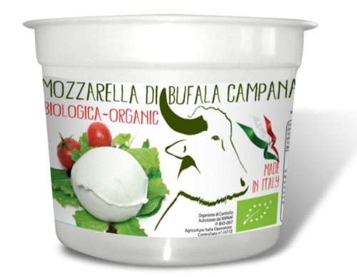 13507MOZZARELLA Z MLEKA BAWOLEGO (1 kulka w kubeczku) BIO 320 g - BIOLOGICA-1