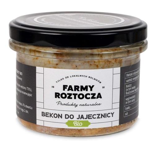 22156BEKON DO JAJECZNICY BIO 180 g (SŁOIK) - FARMY ROZTOCZA-1