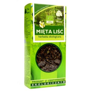 Herbatka liść mięty bio 25 g - dary natury