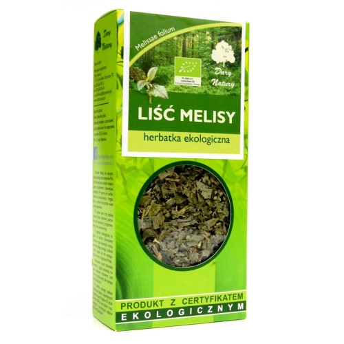 7751HERBATKA LIŚĆ MELISY BIO 25 g - DARY NATURY-1