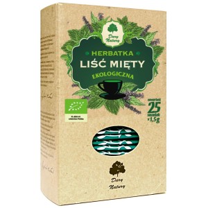 Herbatka liść mięty bio 25 x 1,5 g - dary natury