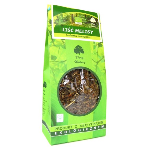 8809HERBATKA LIŚĆ MELISY BIO 100 g - DARY NATURY-1