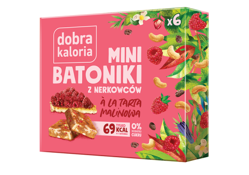 25692BATONIKI MINI Z NERKOWCÓW A'LA TARTA MALINOWA (6 x 17 g) 102 g - DOBRA KALORIA-1