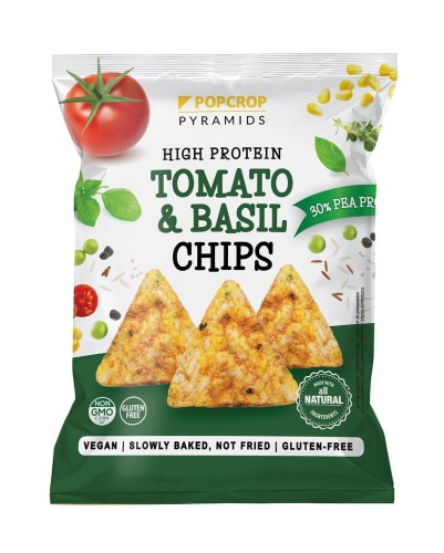 25498CHRUPKI PIRAMIDKI PROTEINOWE O SMAKU POMIDORA Z BAZYLIĄ BEZGLUTENOWE 60 g - POPCROP-1
