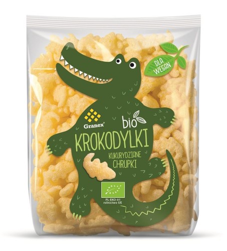 25238CHRUPKI KUKURYDZIANE KROKODYLKI BIO 80 g - GRANEX-1