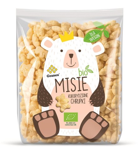 25240CHRUPKI KUKURYDZIANE MISIE BIO 80 g - GRANEX-1