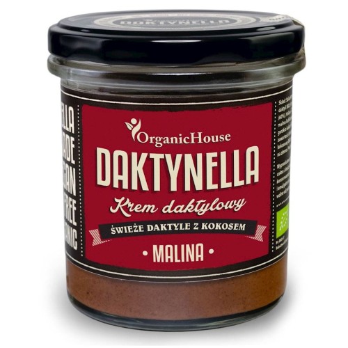 15409KREM KOKOSOWO - DAKTYLOWY MALINA BEZGLUTENOWY BIO 280 g - ORGANIC HOUSE (DAKTYNELLA)-1