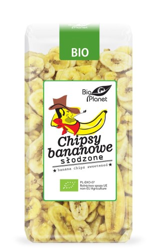 7925CHIPSY BANANOWE SŁODZONE BIO 150 g - BIO PLANET-1