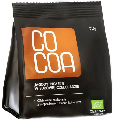 10079JAGODY INKASKIE W SUROWEJ CZEKOLADZIE BIO 70 g - COCOA-1