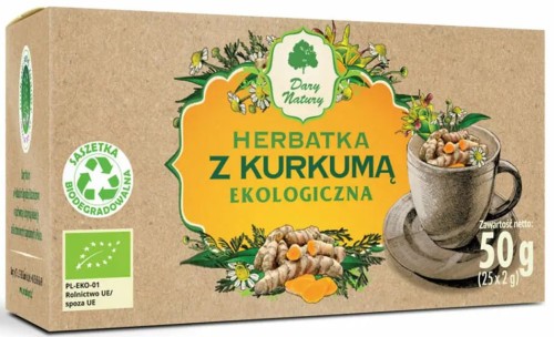 14654HERBATKA Z KURKUMĄ BIO (25 x 2 g) 50 g - DARY NATURY-1