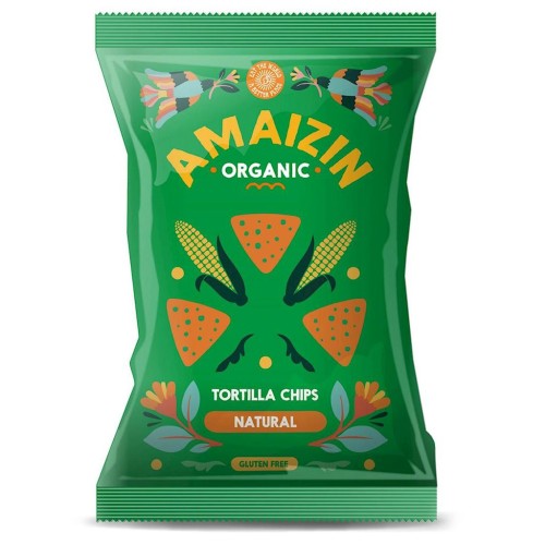 15224CHIPSY TORTILLA KUKURYDZIANE SOLONE BEZGLUTENOWE BIO 150 g - AMAIZIN-1