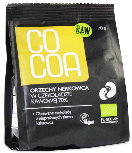 10558ORZECHY NERKOWCA W CZEKOLADZIE KAWOWEJ BIO 70 g - COCOA-1