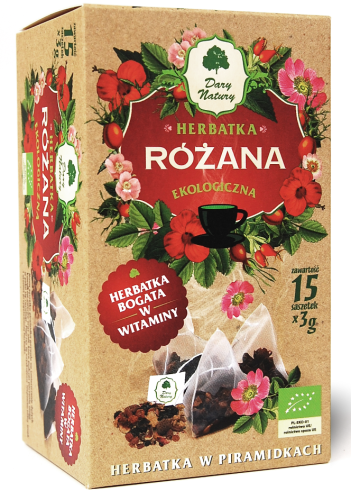 7840HERBATKA RÓŻANA PIRAMIDKI BIO (15 x 3 g) 45 g - DARY NATURY-1
