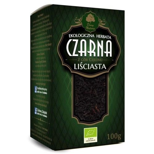 10993HERBATA CZARNA LIŚCIASTA BIO 100 g - DARY NATURY-1