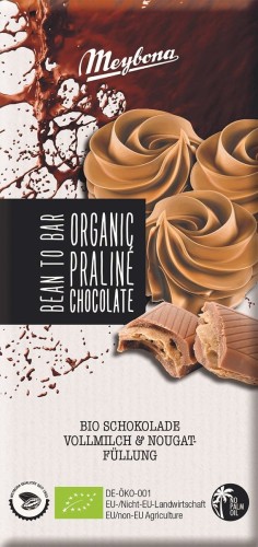 26375CZEKOLADA MLECZNA PRALINOWA BIO 100 g - MEYBONA-1