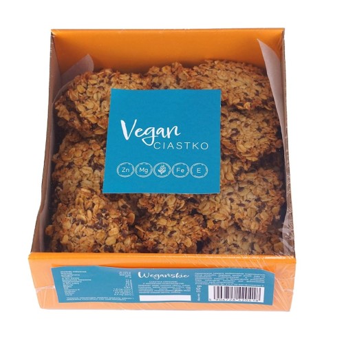25803CIASTKA WEGAŃSKIE OWSIANE Z WIÓRKAMI KOKOSOWYMI BEZGLUTENOWE BIO 510 g - IRENKI-1