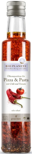 18635OLEJ DO PIZZY I MAKARONU O SMAKU CHILI I POMIDORA BIO 250 ml - BIO PLANETE-1