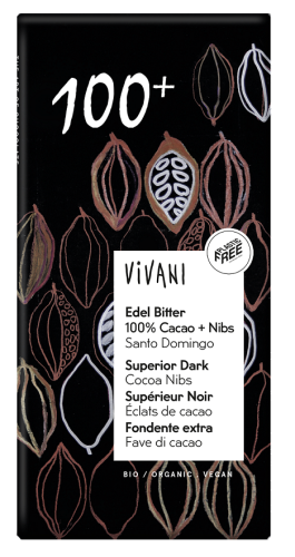 15317TABLICZKA GORZKA 100 % KAKAO BIO 80 g - VIVANI-1