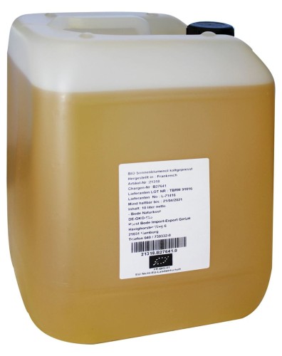 14772OLEJ SŁONECZNIKOWY TŁOCZONY NA ZIMNO BIO 10 L - HORECA-1