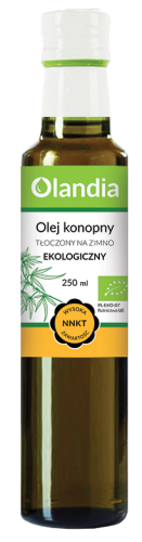 14057OLEJ Z KONOPI TŁOCZONY NA ZIMNO BIO 250 ml - OLANDIA-1