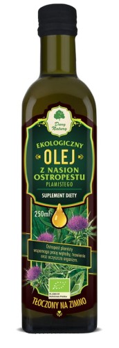 15276OLEJ Z OSTROPESTU PLAMISTEGO TŁOCZONY NA ZIMNO BIO 250 ml - DARY NATURY-1