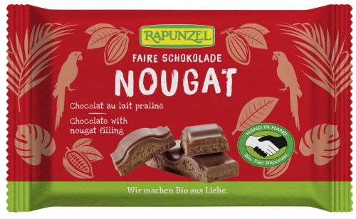 8139CZEKOLADA MLECZNA Z NADZIENIEM NUGATOWYM FAIR TRADE BIO 100 g - RAPUNZEL-1