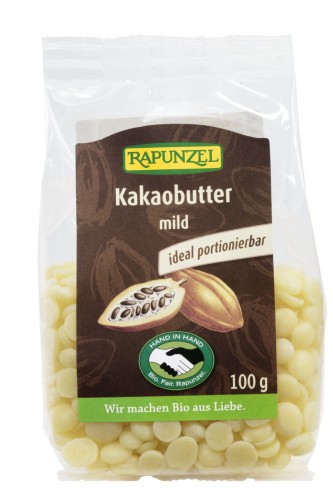 9742TŁUSZCZ KAKAOWY W KRĄŻKACH BIO 100 g - RAPUNZEL-1