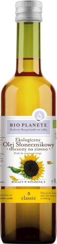 10014OLEJ SŁONECZNIKOWY TŁOCZONY NA ZIMNO BIO 500 ml - BIO PLANETE-1