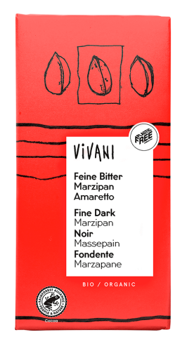 14494CZEKOLADA GORZKA Z NADZIENIEM MARCEPAN - AMARETTO BIO 100 g - VIVANI-1