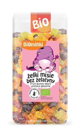 8051ŻELKI (MISIE) BEZ ŻELATYNY BEZGLUTENOWE BIO 400 g - BIOMINKI-1