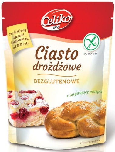 25024MIESZANKA DO WYPIEKU CIASTA DROŻDZOWEGO BEZGLUTENOWA 200 g - CELIKO-1