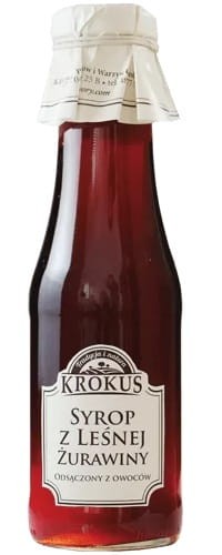 23723SYROP Z LEŚNEJ ŻURAWINY 355 g (280 ml) - KROKUS-1