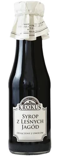 23732SYROP Z LEŚNYCH JAGÓD BEZGLUTENOWY 355 g (280 ml) - KROKUS-1