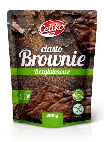 23423MIESZANKA NA CIASTO BROWNIE BEZGLUTENOWA 300 g - CELIKO-1