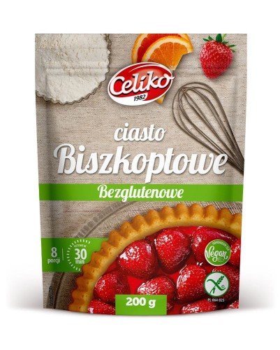 23430MIESZANKA DO WYPIEKU CIASTA BISZKOPTOWEGO BEZGLUTENOWA 200 g - CELIKO-1