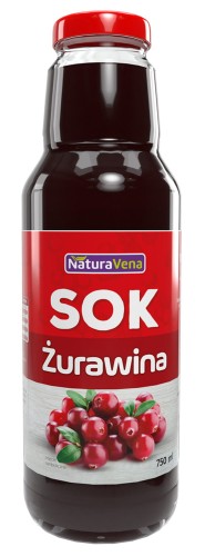 23259SOK Z ŻURAWINY 100 % 750 ml - NATURAVENA-1